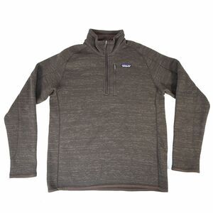 Patagonia Men's Brown Fleece Jacket Better Sweater 1/4 Zip, Size Medium